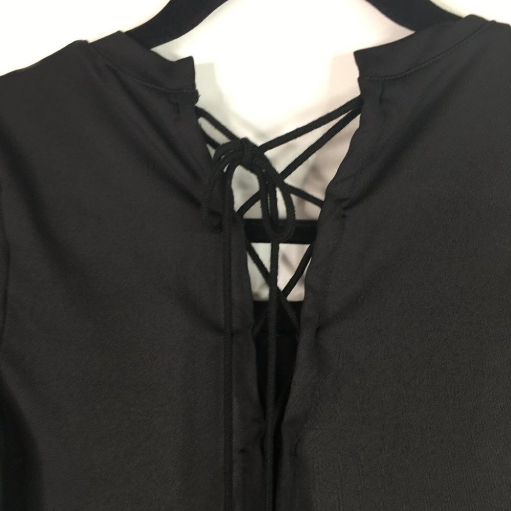Puma Back Velvet Rope Layering Tunic Shirt Workout - Picture 9 of 9